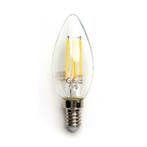 LED Filament kaarslamp 4W E14 C35 kaars 220V Exclusief, Verzenden, Nieuw, E14 (klein)