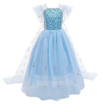 Prinsessenjurk - Luxe Elsa jurk blauw - Kleedje, Verzenden, Nieuw