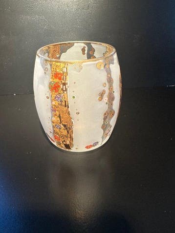 Goebel Artis Orbis - Gustav Klimt - Vase - Verre - Le baiser, Antiek en Kunst