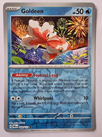 GOLDEEN (PRISMATIC EVOLUTIONS 020/131) (REVERSE HOLO)