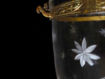 Plafondlamp - geblazen glas - Oude hal-lantaarn