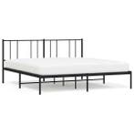 Zwart metalen bed 200x200 | Tweede kansje | OP = OP, Verzenden, Tweepersoons, Zo goed als nieuw, Overige maten