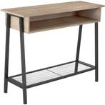 tectake Consoletafel Tralee 100x35x80,5cm - Industrieel lich, Verzenden