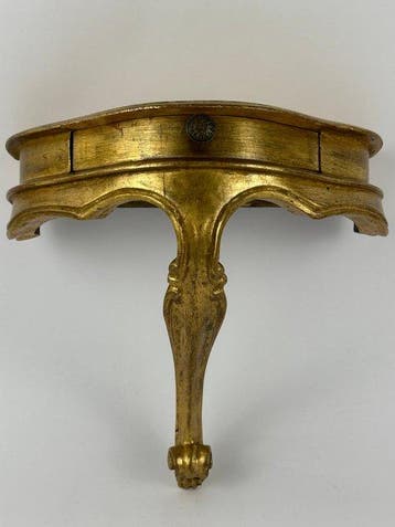 Wanddecoratie - Frankrijk - Een houten wandconsole., Antiek en Kunst