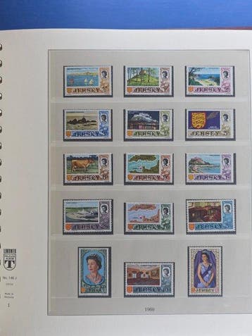 Jersey 1969/2006 - Verzameling in drie Lindner albums met, Postzegels en Munten, Gestempeld