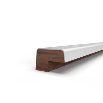 Opdek Glaslat 25x37 mm sponning 13x21mm-2500 mm, Verzenden, Nieuw