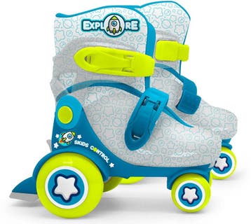 Rolschaatsen Explore blauw/groen maat 23 — zo goed als nieuw, Verzenden, Nieuw
