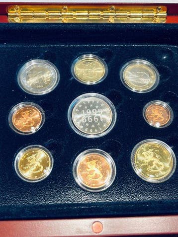 Finland. Proof Set 1999/2001 (3 sets incl. Silver Medals)
