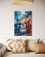 SDIMART - Captain America vs Ironman Lego Style Unique, Nieuw