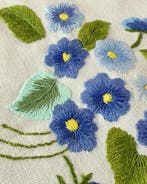 Nappe (17) - 365 cm - 170 cm - Grande nappe brodée, Antiquités & Art