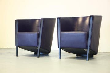 Moroso - Antonio Citterio - Fauteuil (2) - Novocento - Cuir,
