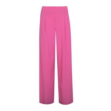 Milano Italy • wijde roze broek • 36, Verzenden, Roze, Maat 36 (S), Milano Italy
