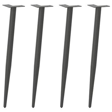 vidaXL Console tafelpoten conische vorm 4 st 72-73 cm staal, Verzenden