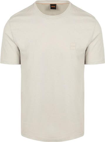 BOSS T-shirt Tales Ecru maat Maat 52/54 (L) Heren, Kleding | Heren, Verzenden, Nieuw, Maat 52/54 (L), BOSS