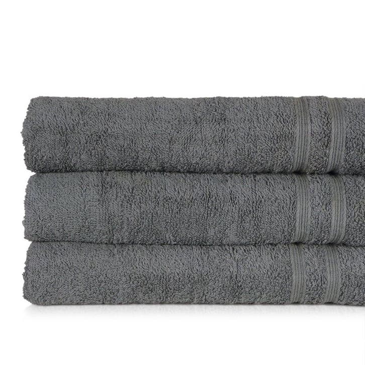 Badlaken Antraciet 70x130cm 100% Katoen - Treb ADH, Maison & Meubles, Salle de bain | Linge de bain & Accessoires, Envoi