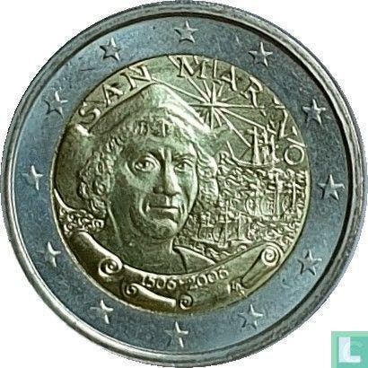 San Marino 2 euro 2006 500th anniversary of the death of..., Postzegels en Munten, Munten | Europa | Euromunten, Losse munt, 2 euro