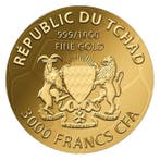 Tsjaad. 3000 Francs 1/1000 oz 999 Fine Gold 3000 CFA Francs