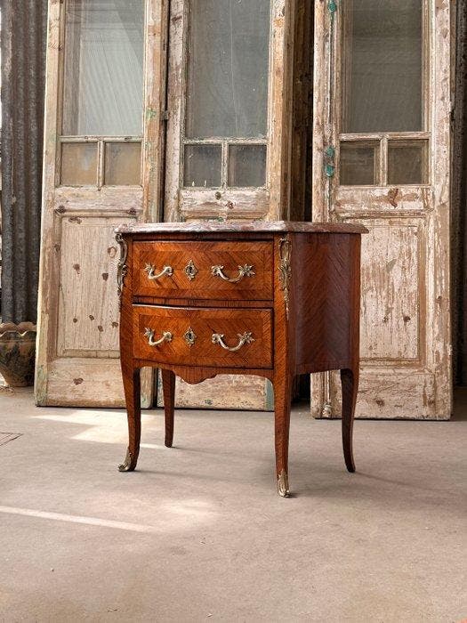 Commode - Ladekast - Walnoot, Eik, Verguld brons - Franse, Antiek en Kunst, Antiek | Meubels | Stoelen en Sofa's