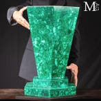 Vase monumental en malachite naturelle – Art lapidaire de, Verzamelen