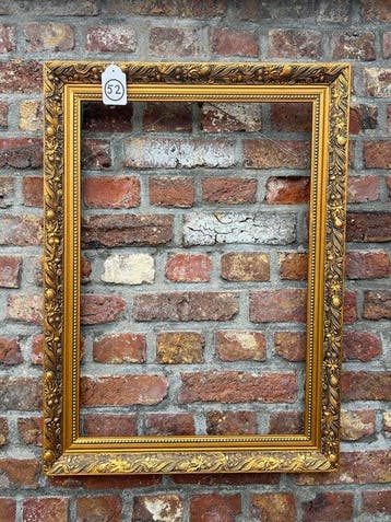 Lijst - 52. Oude goud vergulde schilderijlijst. Voor, Antiek en Kunst