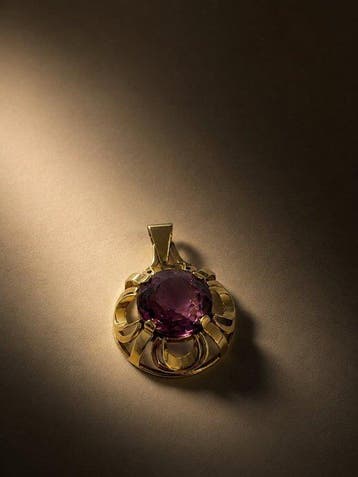 Pendentif - 14 carats Or jaune - 5.00ct. tw. Améthyste