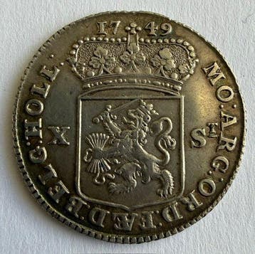 Nederland, Holland. 10 Stuiver 1749