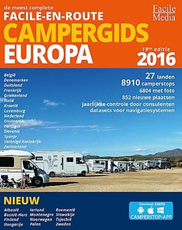 Facile-en-Route Campergids Europa / 2016 / Facile-en-Route, Verzenden
