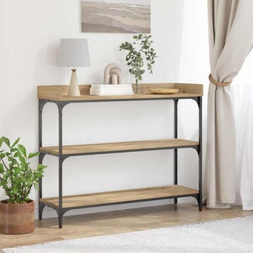 vidaXL Console Tafel artisanaal eikenkleurig 100 x 30 x 80, Verzenden