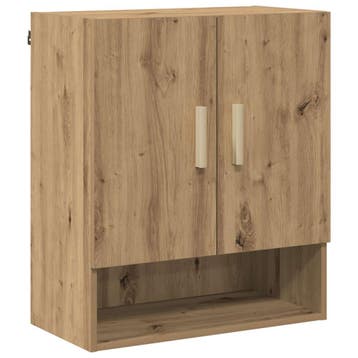 vidaXL Wandkast 60 x 31 x 70 cm Bewerkt hout Artisanaal, Huis en Inrichting, Verzenden, Nieuw