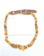 Barnsteen honden halsband 40-45cm (L), Ophalen of Verzenden, Nieuw