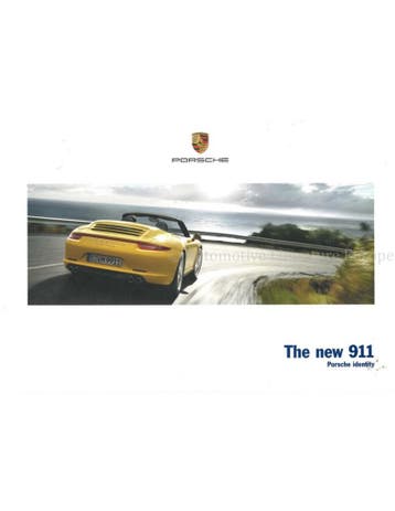 2014 PORSCHE 911 CARRERA HARDCOVER BROCHURE ENGELS, Nieuw