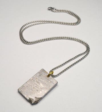 Aletai-meteoriet, China – 34,6 g - Ketting met hanger