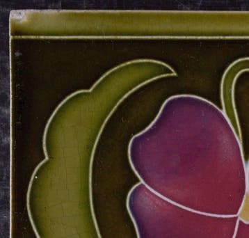 Jugendstil Tegel - Tonindustrie Offstein - Art Nouveau -, Antiek en Kunst