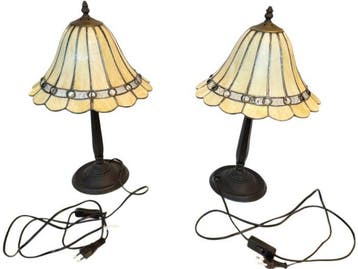 Lamp (2) - Glas-in-lood, Antiek en Kunst