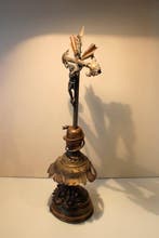 Croix - Laiton, Cuivre - 1930-1940, 1940-1950 - Crucifix, Antiquités & Art