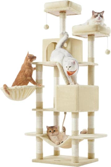 Grote krabpaal - kattenboom - voor katten - hoogte 168 cm, Verzenden, Nieuw