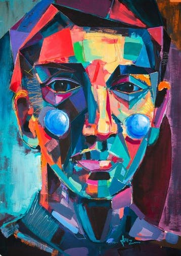 Daniel Jonez - “Quiet Empire” Acrylic on canvas 160 x 115 cm