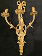 Cast and gilt bronze - Wandkandelaar - - Applique Castello, Antiquités & Art