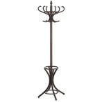 Staande kapstok Bistro 12 haken donkerbruin, Nieuw, Overige materialen