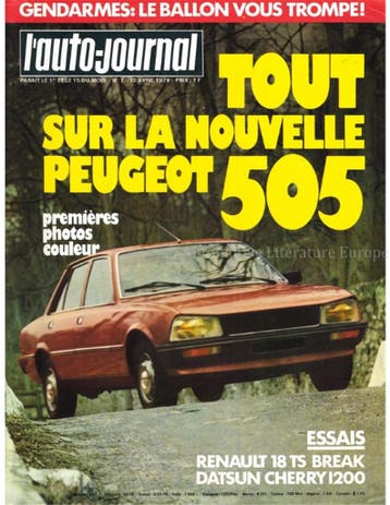 1979 LAUTO-JOURNAL MAGAZINE 07 FRANS, Nieuw