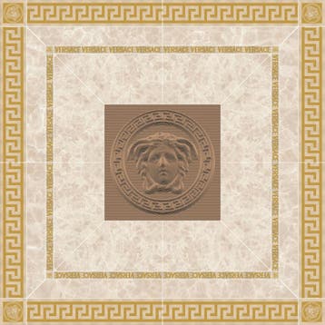 VERSACE Rosone Miele / Oro 120x120 DECORTEGEL / Vloertegel, Ophalen of Verzenden, Nieuw