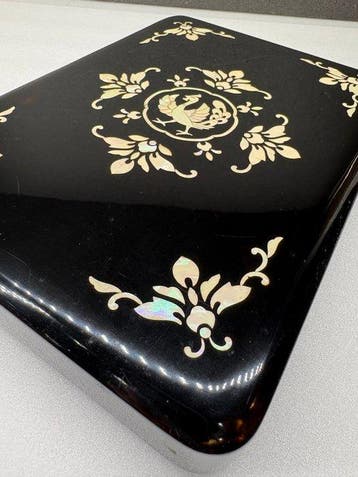 Doos - Japanse zwarte lak Suzuribako schrijfinstrumentkist