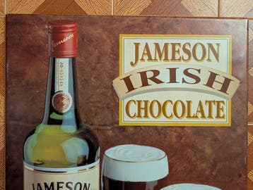 Jameson Ierse whisky - Reclamebord - Metaal
