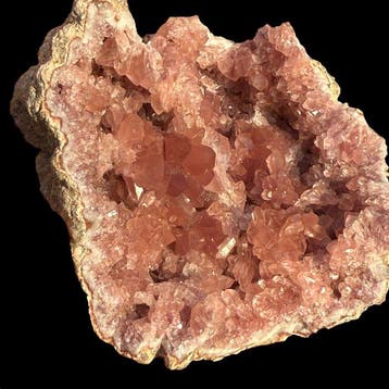 Rode kwartsgeode uit Argentinië - Hoogte: 9 cm - Breedte: 9, Verzamelen, Mineralen en Fossielen