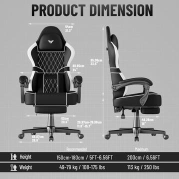 Ergonomische Bureaustoel -  Office Chair - Gamestoel - Volwa, Verzenden, Nieuw