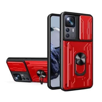 Xiaomi 14T Pro - Card Slot Hoesje met Kickstand en Camera, Verzenden