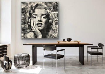 EMIR BERCUTTE - MARILYN MONROE JUST ME - Toile L - LIMITED