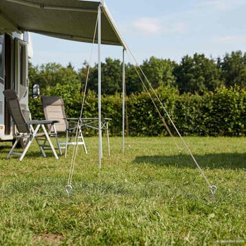 vidaXL Aardanker 10 st Gegalvaniseerd Metaal zilver, Caravans en Kamperen, Verzenden, Nieuw