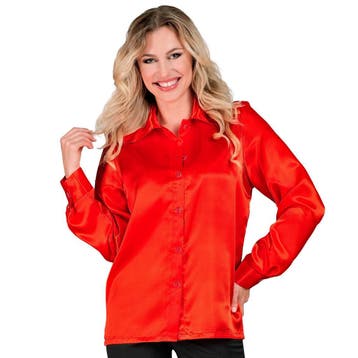 Disco 70S Blouse Rood, Vêtements | Femmes, Verzenden