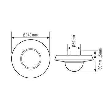 ESYLUX Interrupteur de mouvement standard (complet) -, Verzenden, Nieuw